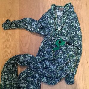 J.Crew long-sleeve cotton poplin pajama set in fauna floral